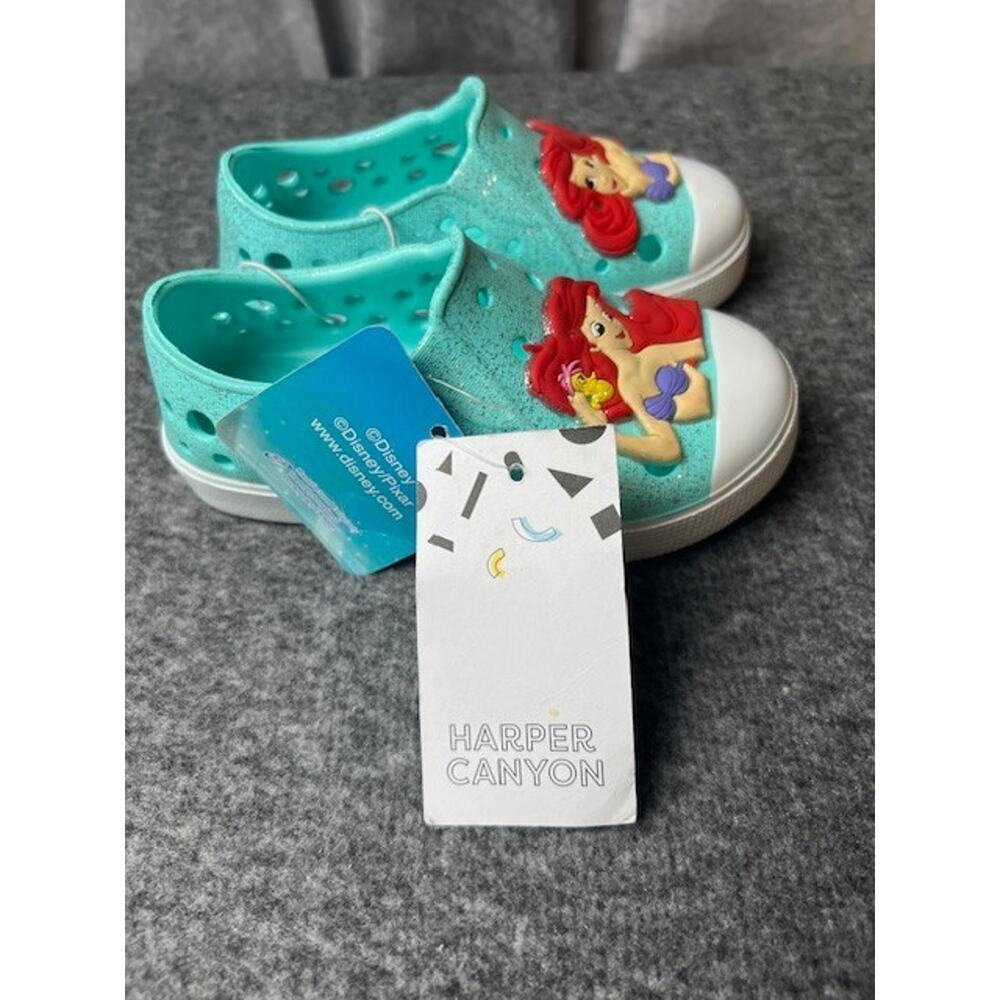 Harper Canyon x Disney Toddler Kids Ariel Water Shoes SZ 6 - Picture 3 of 7
